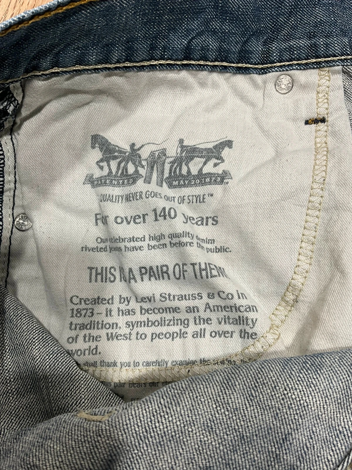 Jean Levi's 569 Loose Straight W38 L32 Vintage Bleu Délavé lvh 192 – photo 14